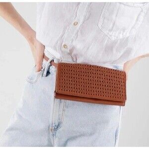 Salt + Umber Playa Convertible Bag Cognac Brown Crossbody Beltbag Wallet NWT